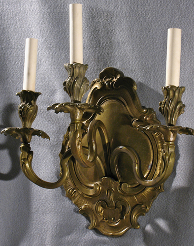 Pair of French Sconces with Rococo Detailing
